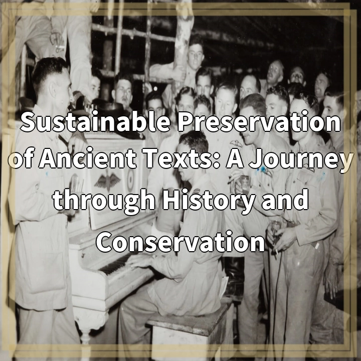 Sustainable Preservation of Ancient Texts: A Journey through History and Conservation