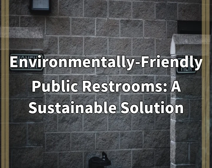 Environmentally-Friendly Public Restrooms: A Sustainable Solution