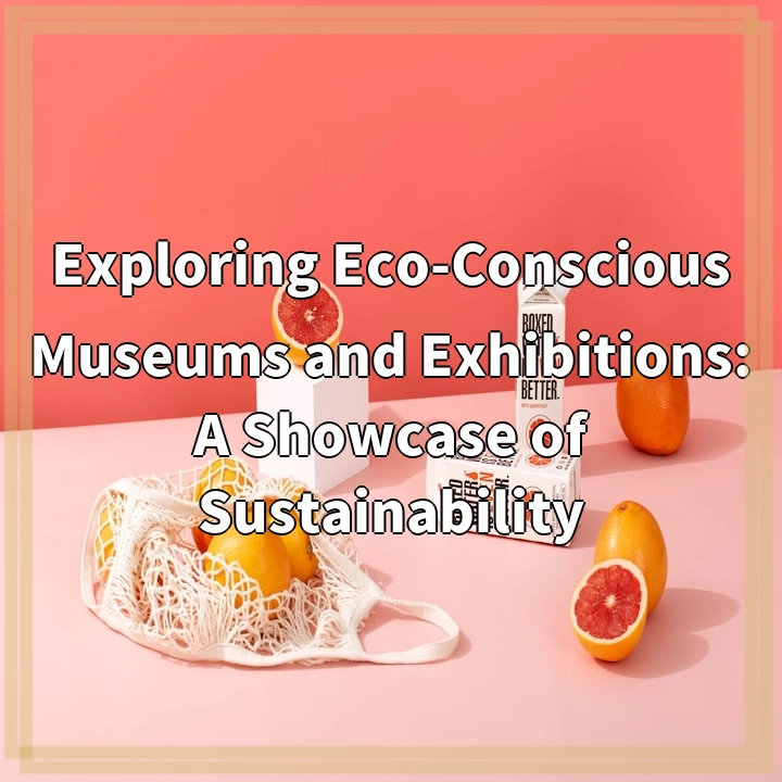 Exploring Eco-Conscious Museums and Exhibitions: A Showcase of Sustainability