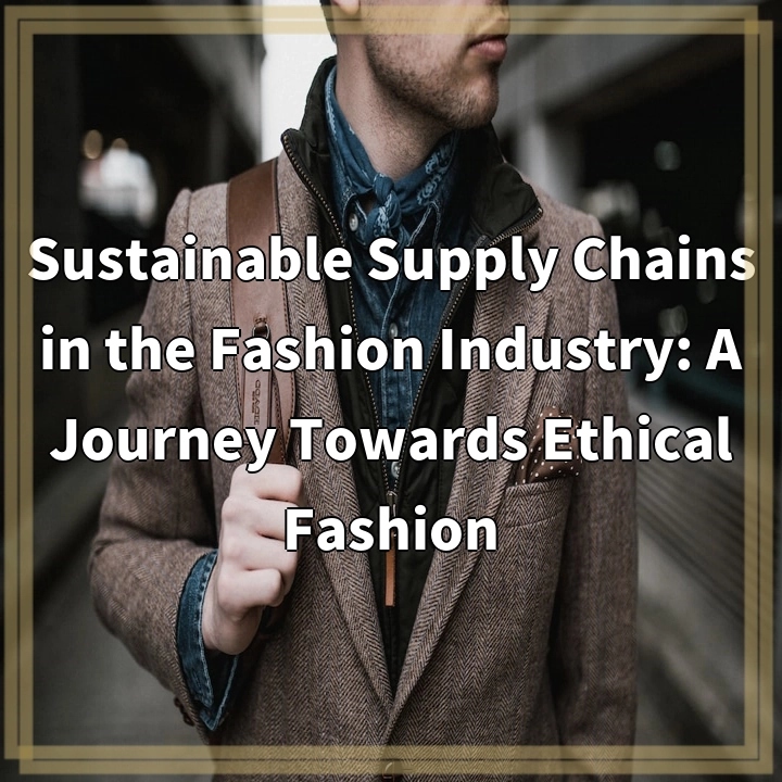 Sustainable Supply Chains in the Fashion Industry: A Journey Towards Ethical Fashion