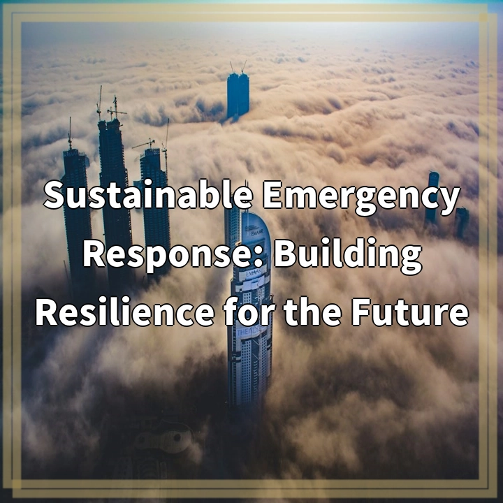 Sustainable Emergency Response: Building Resilience & Minimizing Environmental Impact