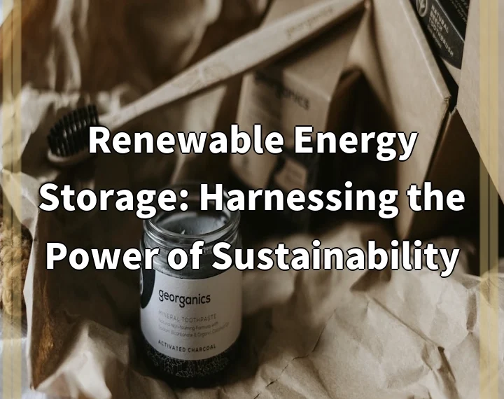 Renewable Energy Storage: Harnessing the Power of Sustainability