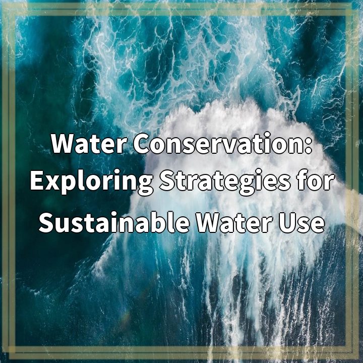 Water Conservation: Exploring Strategies for Sustainable Water Use