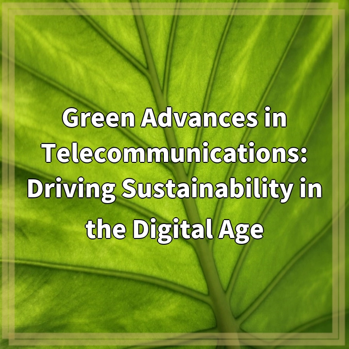 Green Advances in Telecommunications: Driving Sustainability in the Digital Age