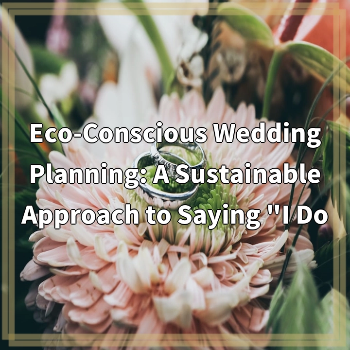 Eco-Conscious Wedding Planning: A Sustainable Approach to Saying “I Do