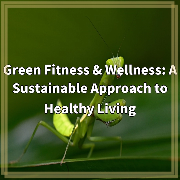 Green Fitness & Wellness: A Sustainable Approach to Healthy Living