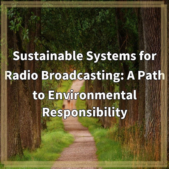 Sustainable Systems for Radio Broadcasting: A Path to Environmental Responsibility