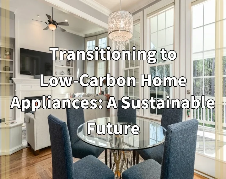 Transitioning to Low-Carbon Home Appliances: A Sustainable Future