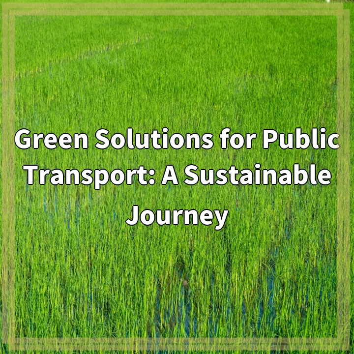 Green Solutions for Public Transport: A Sustainable Journey