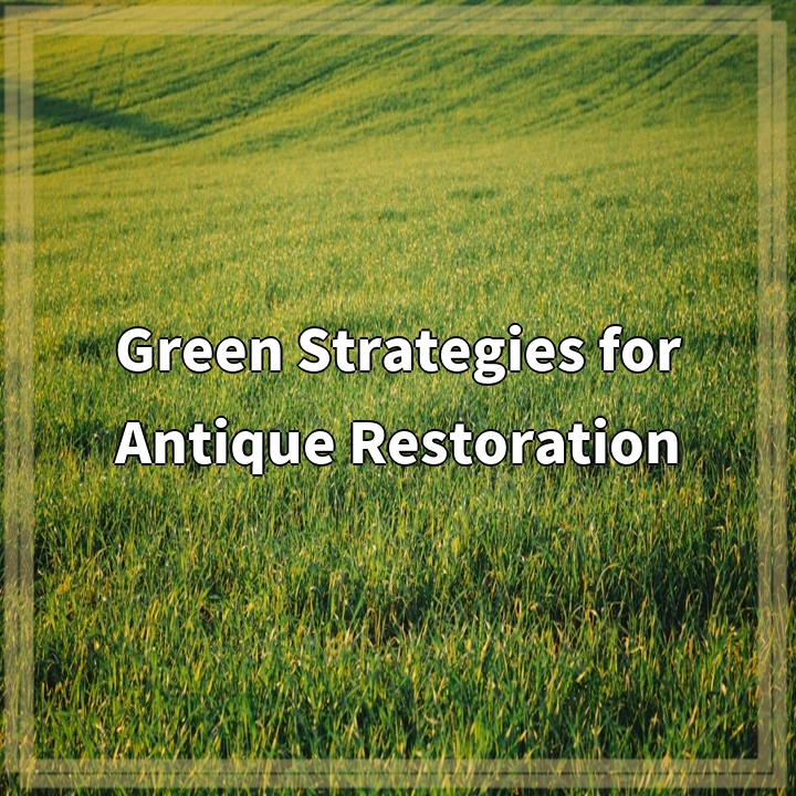 Green Strategies for Antique Restoration