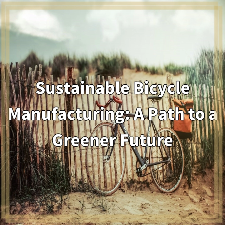 Revolutionizing Bicycle Manufacturing: Towards a Greener Future