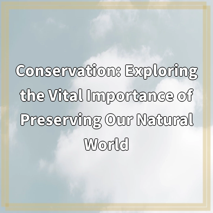 Conservation: Exploring the Vital Importance of Preserving Our Natural World