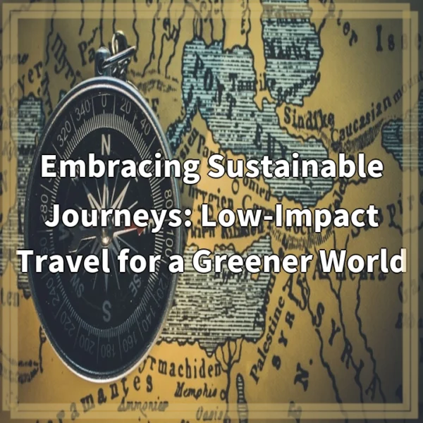 Embracing Sustainable Journeys: Low-Impact Travel for a Greener World