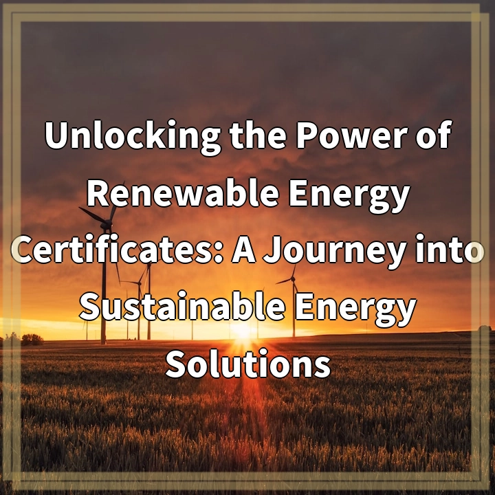 Unlocking the Power of Renewable Energy Certificates: A Journey into Sustainable Energy Solutions