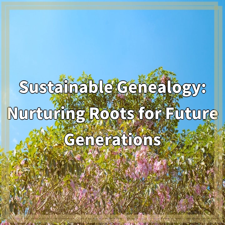 Sustainable Genealogy: Nurturing Roots for Future Generations