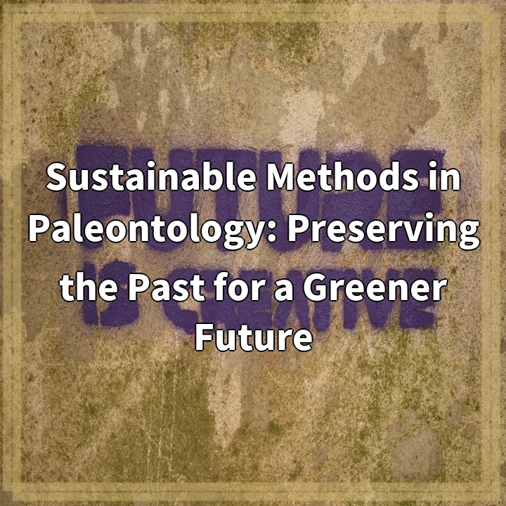 Sustainable Methods in Paleontology: Preserving the Past for a Greener Future