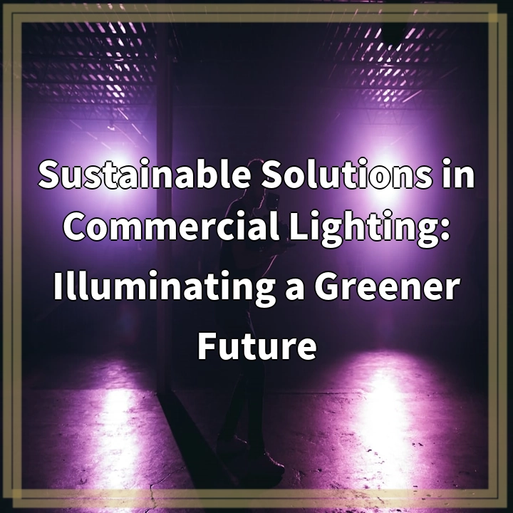 Sustainable Solutions in Commercial Lighting: Illuminating a Greener Future