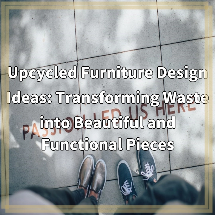 Upcycled Furniture Design Ideas: Transforming Waste into Beautiful and Functional Pieces