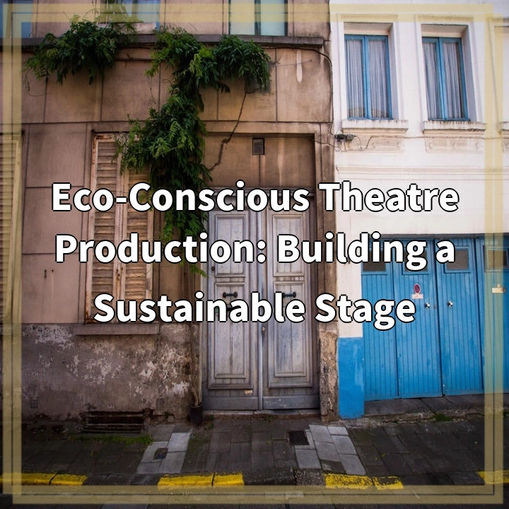 Eco-Conscious Theatre Production: Building a Sustainable Stage