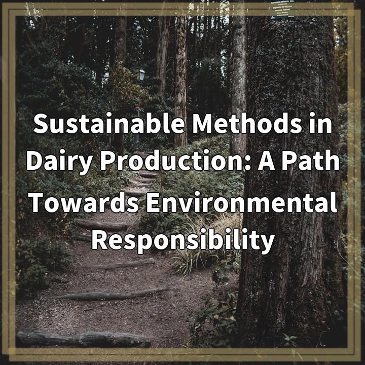 Sustainable Methods in Dairy Production: A Path Towards Environmental Responsibility