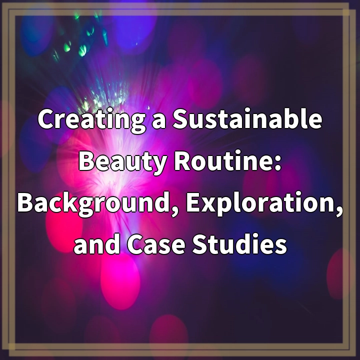 Sustainable Beauty Routines