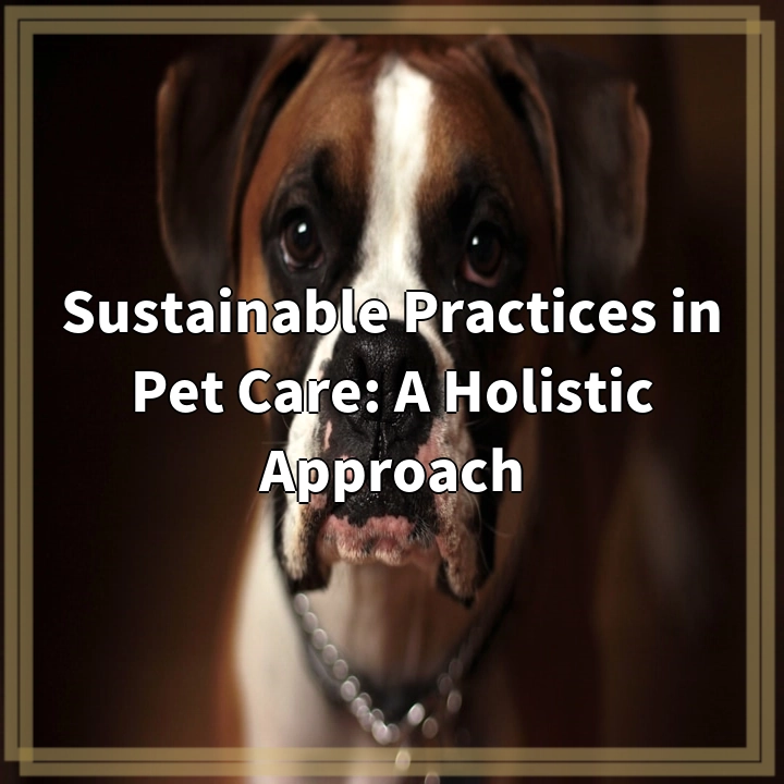 Sustainable Practices in Pet Care: A Holistic Approach