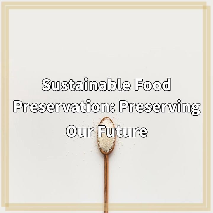 Sustainable Food Preservation: Preserving Our Future