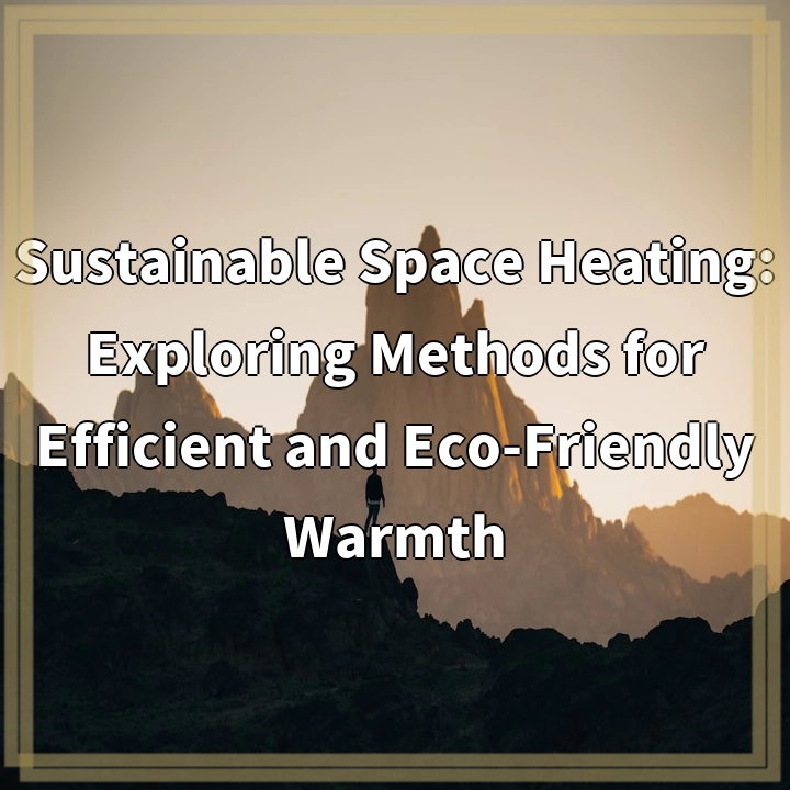 Eco-Friendly Warmth: Exploring Sustainable Space Heating Methods