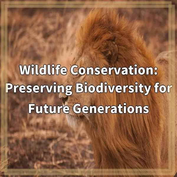 Wildlife Conservation: Preserving Biodiversity for Future Generations