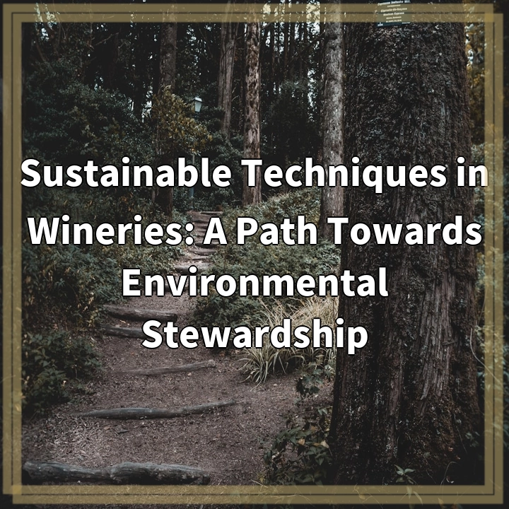 Sustainable Techniques in Wineries: A Path Towards Environmental Stewardship