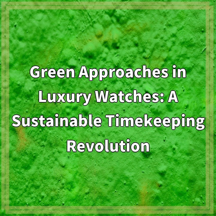 Green Approaches in Luxury Watches: A Sustainable Timekeeping Revolution