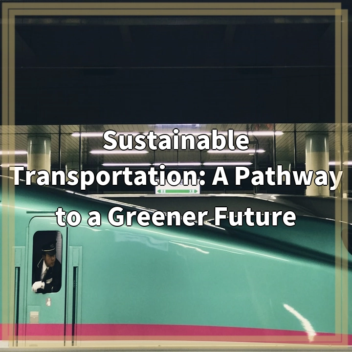 Sustainable Transportation: A Pathway to a Greener Future