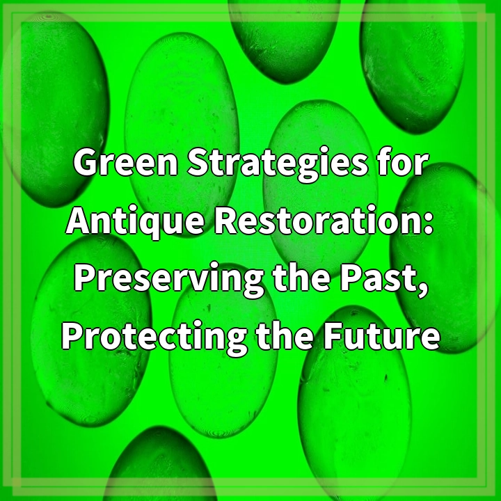 Green Strategies for Antique Restoration: Preserving Heritage, Saving the Planet