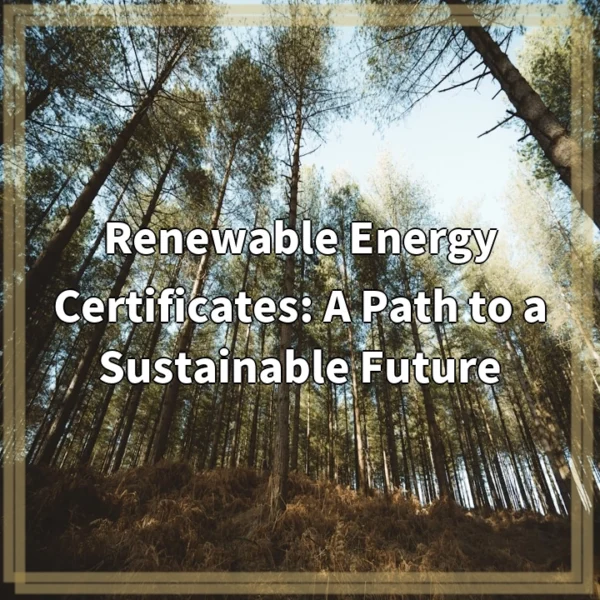 Renewable Energy Certificates: A Path to a Sustainable Future