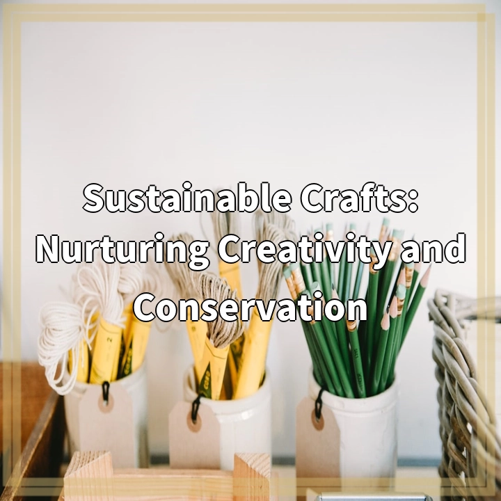 Sustainable Crafts: Nurturing Creativity and Conservation