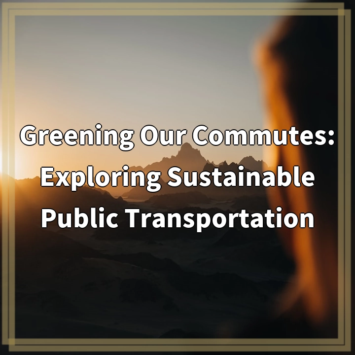 Greening Our Commutes: Exploring Sustainable Public Transportation