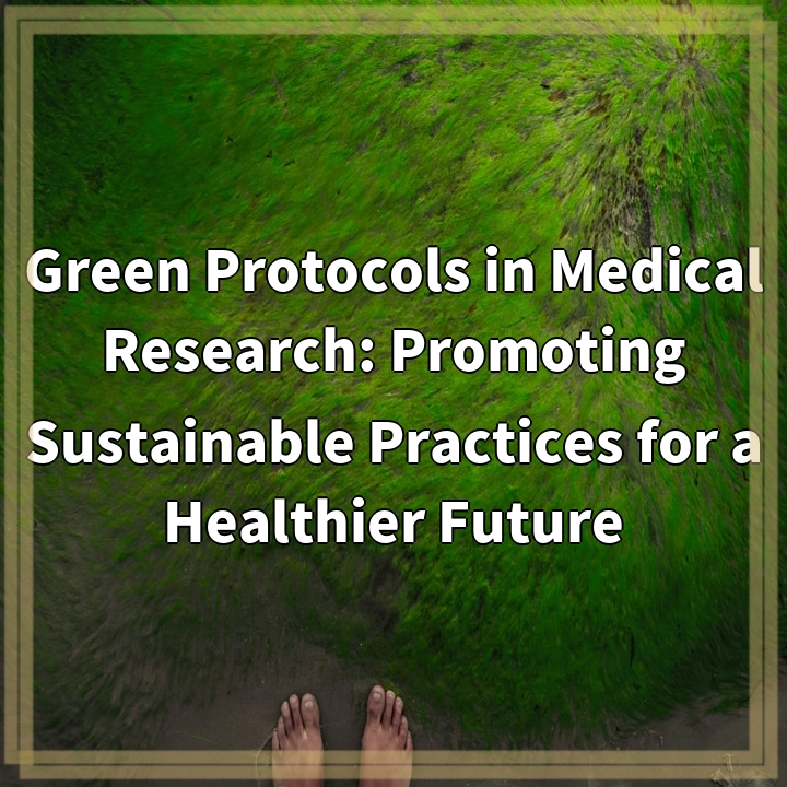 Green Protocols in Medical Research: Promoting Sustainable Practices for a Healthier Future