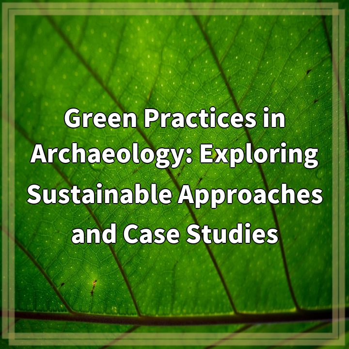 Green Practices in Archaeology