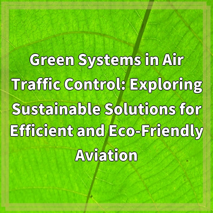 Green Systems in Air Traffic Control: Paving the Way for Sustainable Aviation