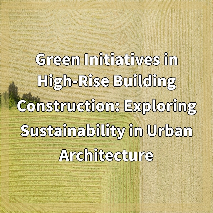 Green Initiatives in High-Rise Building Construction: Exploring Sustainability in Urban Architecture