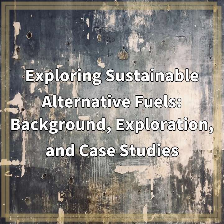 Exploring Sustainable Alternative Fuels: Background, Exploration, and Case Studies