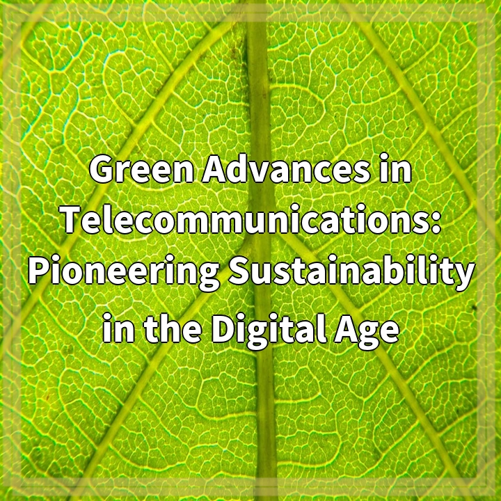 Pioneering Green Telecom: Sustainable Solutions for a Greener Digital Age
