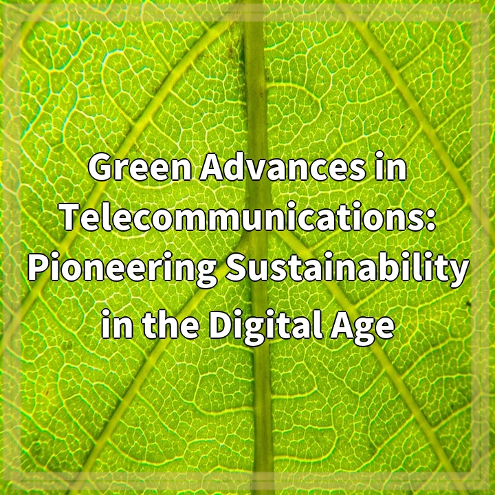 Pioneering Green Telecom: Sustainable Solutions For A Greener Digital ...