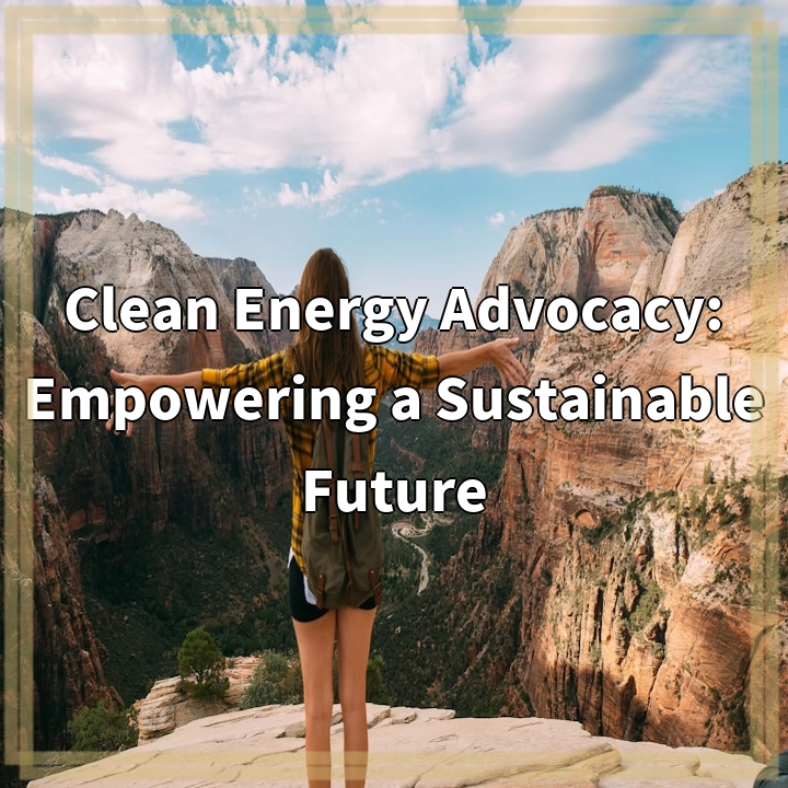 Clean Energy Advocacy: Empowering a Sustainable Future