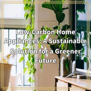 Low-Carbon Home Appliances: A Sustainable Solution for a Greener…