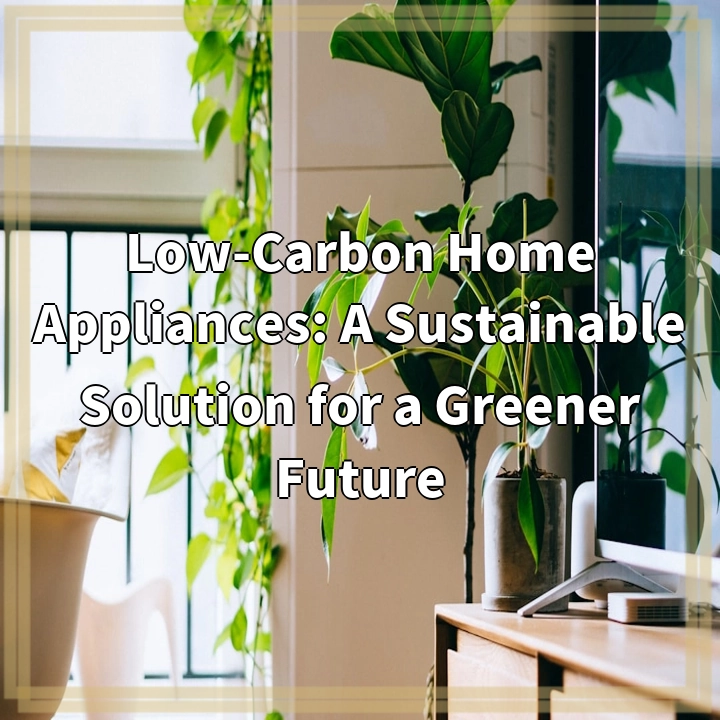 Low-Carbon Home Appliances: A Sustainable Solution for a Greener Future