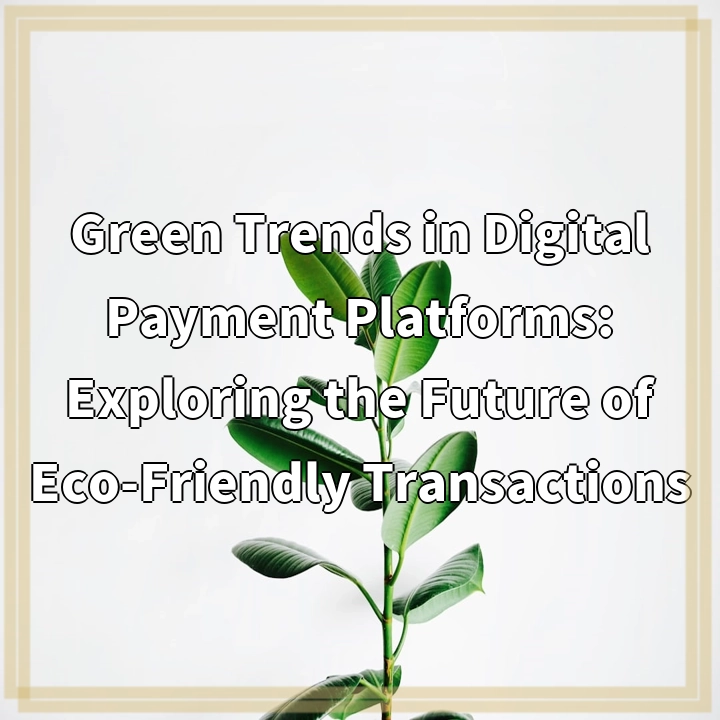 Green Trends in Digital Payments: Paving the Way for Eco-Friendly Transactions