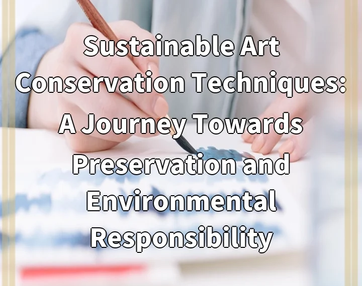 Sustainable Art Conservation Techniques: A Journey Towards Preservation and Environmental Responsibility