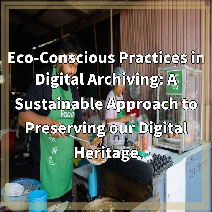 Eco-Conscious Practices in Digital Archiving: A Sustainable Approach to…