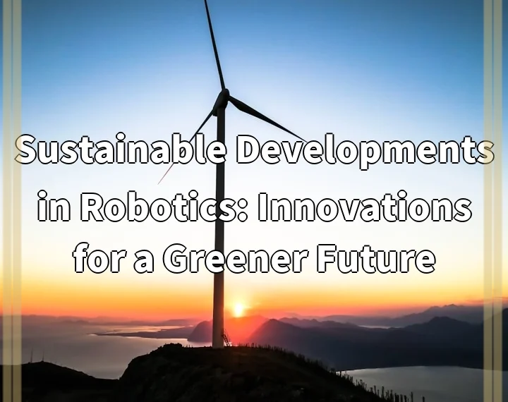 Sustainable Developments in Robotics: Innovations for a Greener Future